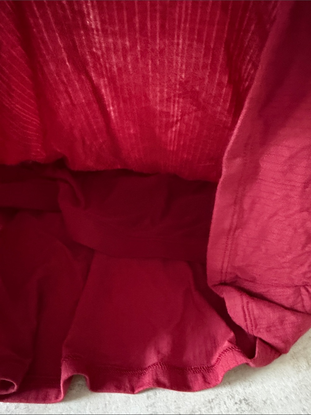 Auden Red Lace-Trim Ribbed Camisole - Picture 6 of 10